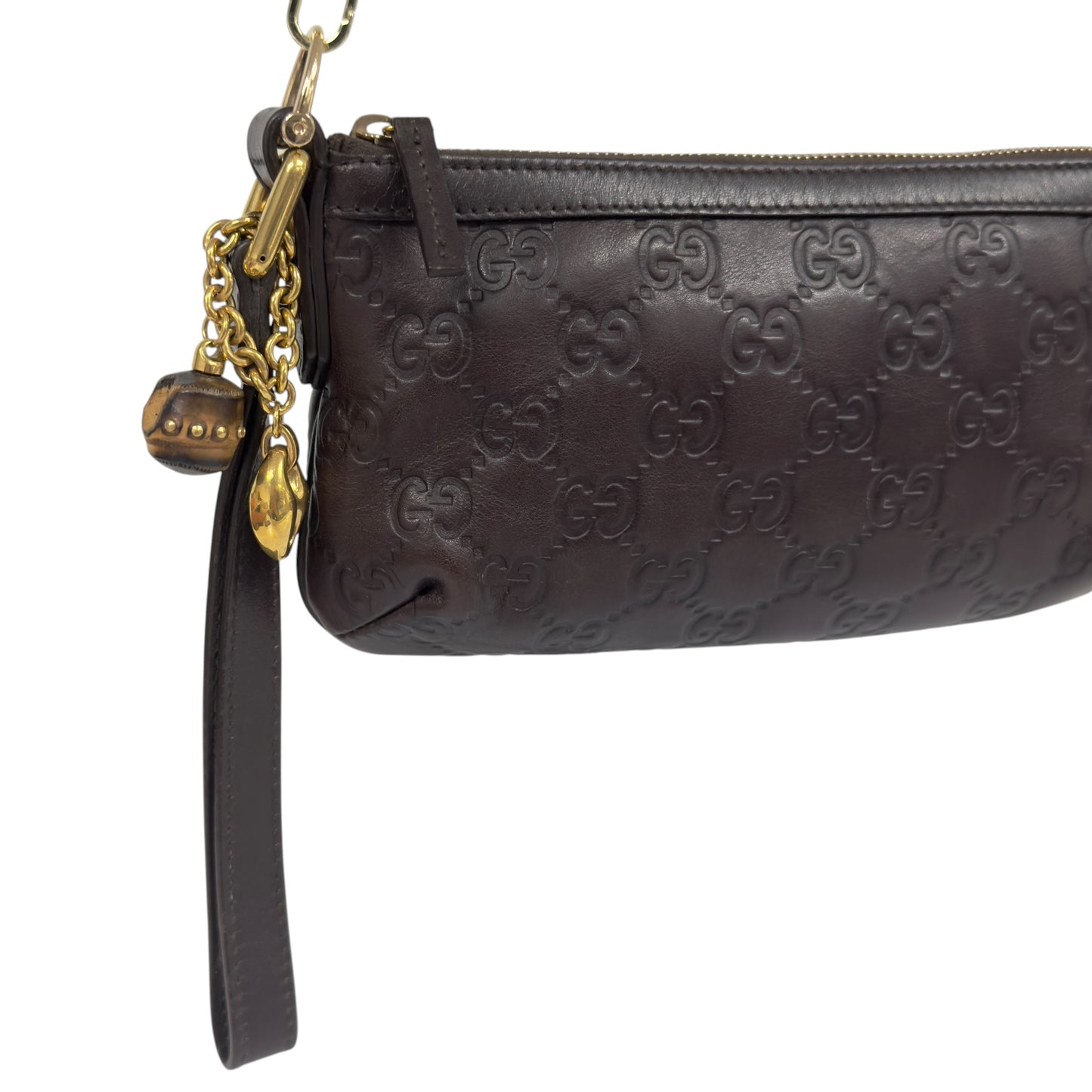 GUCCI *自加鏈＞送無品牌扣＋無品牌鏈帶* 竹節吊飾 肩背包