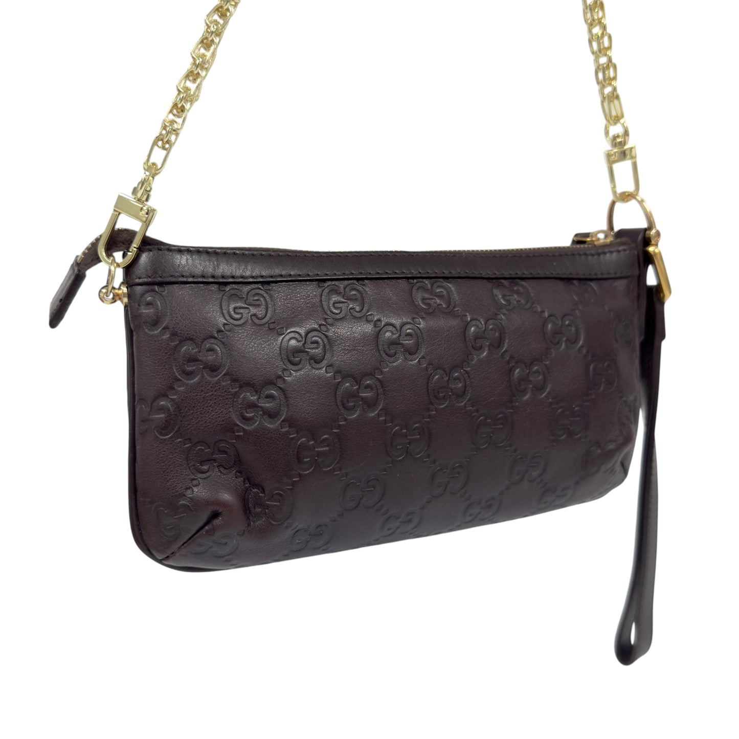 GUCCI *自加鏈＞送無品牌扣＋無品牌鏈帶* 竹節吊飾 肩背包
