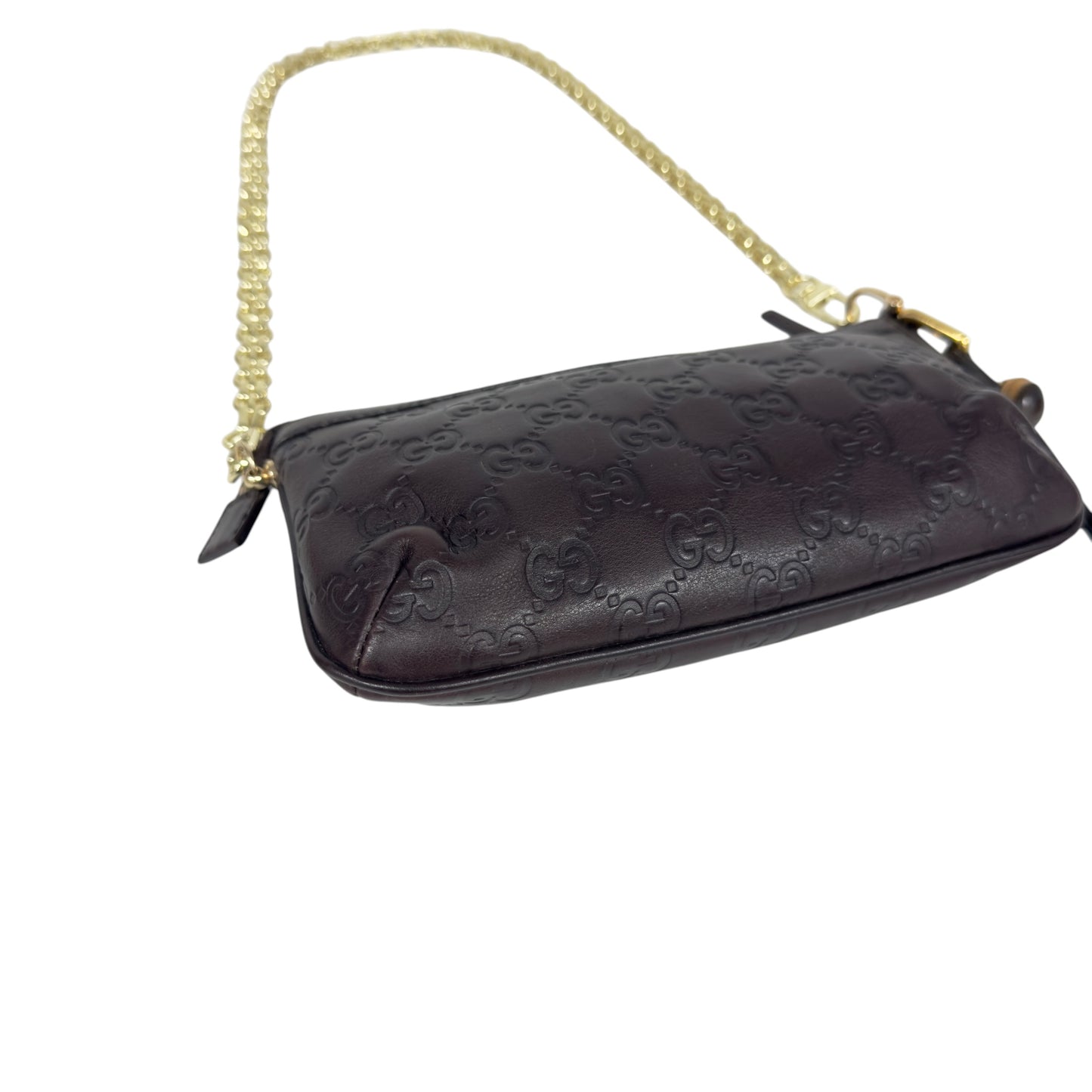 GUCCI *自加鏈＞送無品牌扣＋無品牌鏈帶* 竹節吊飾 肩背包