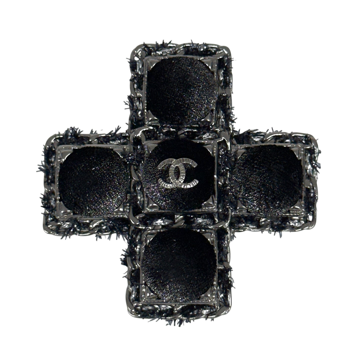 CHANEL CC 十字架 胸針