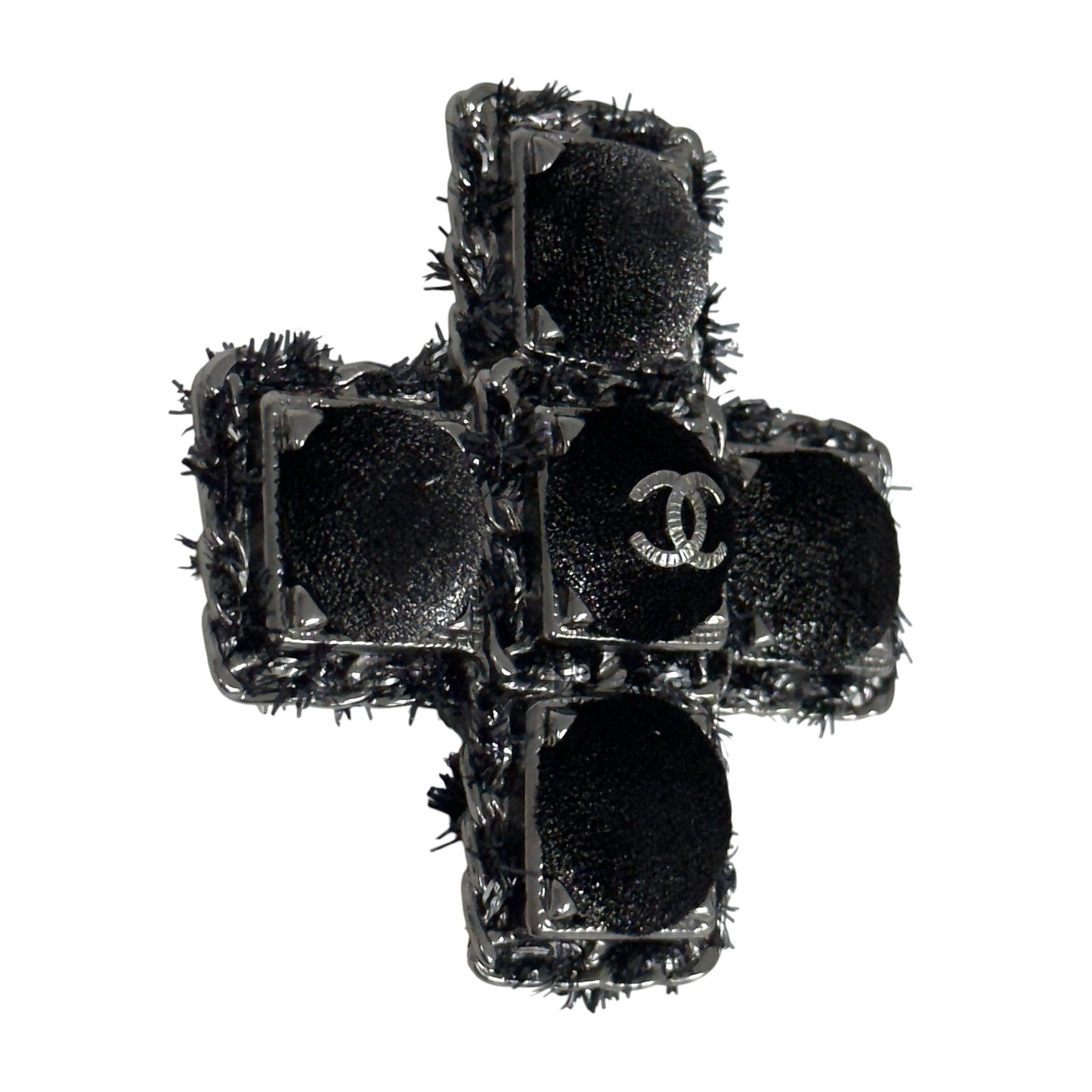 CHANEL CC 十字架 胸針