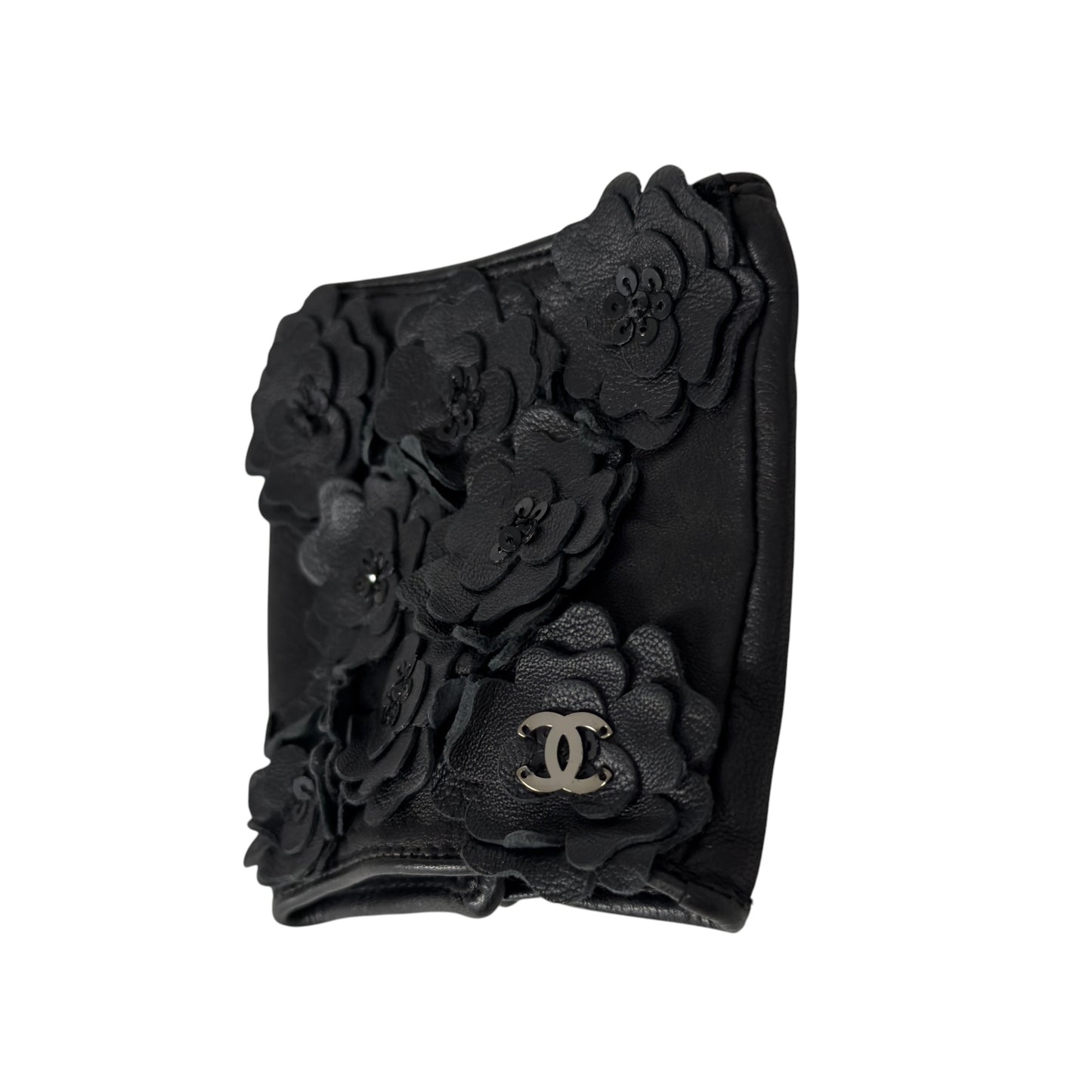 CHANEL CC 花花 亮片 手套