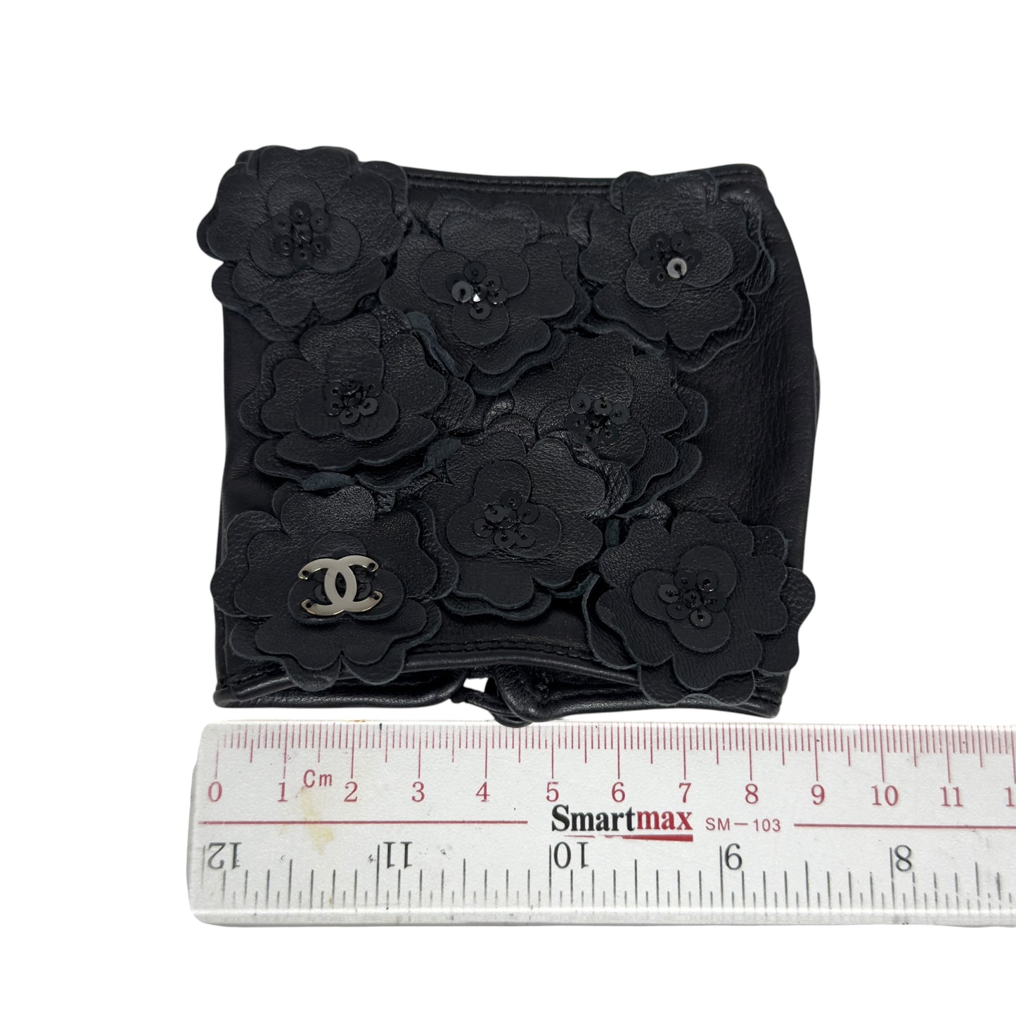CHANEL CC 花花 亮片 手套
