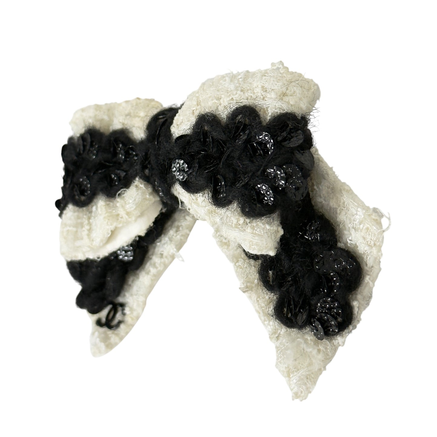 CHANEL 中古 CC 蝴蝶結 胸針