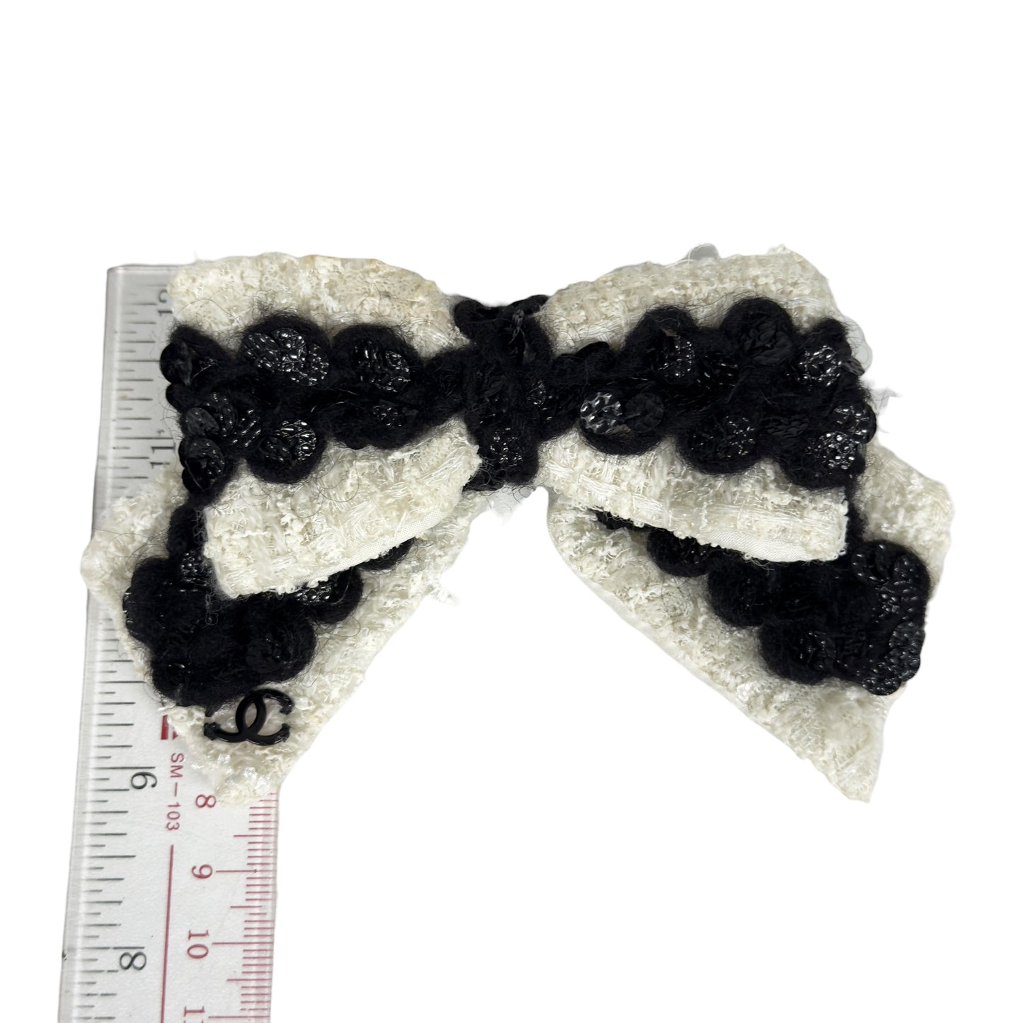 CHANEL 中古 CC 蝴蝶結 胸針