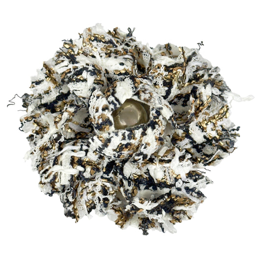 CHANEL 粗花呢 山茶花 胸針