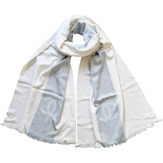 CHANEL CC 羊絨 圍巾
