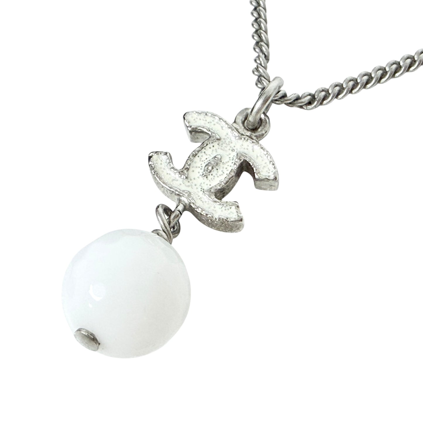 CHANEL CC 珠珠吊飾 頸鏈