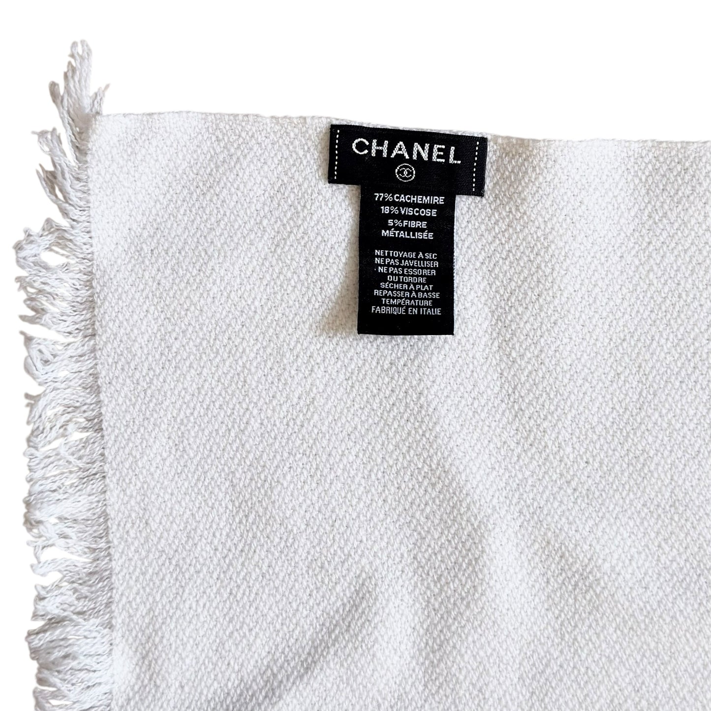 CHANEL CC 羊絨 圍巾