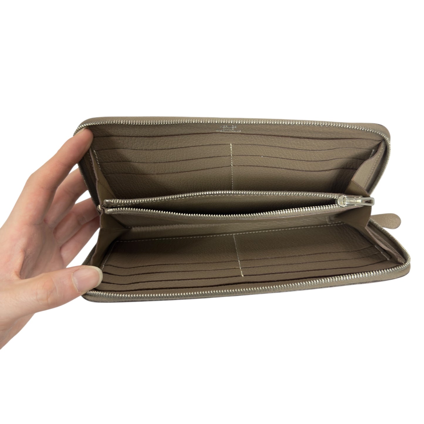 HERMES Evelyne 長銀包 框P刻