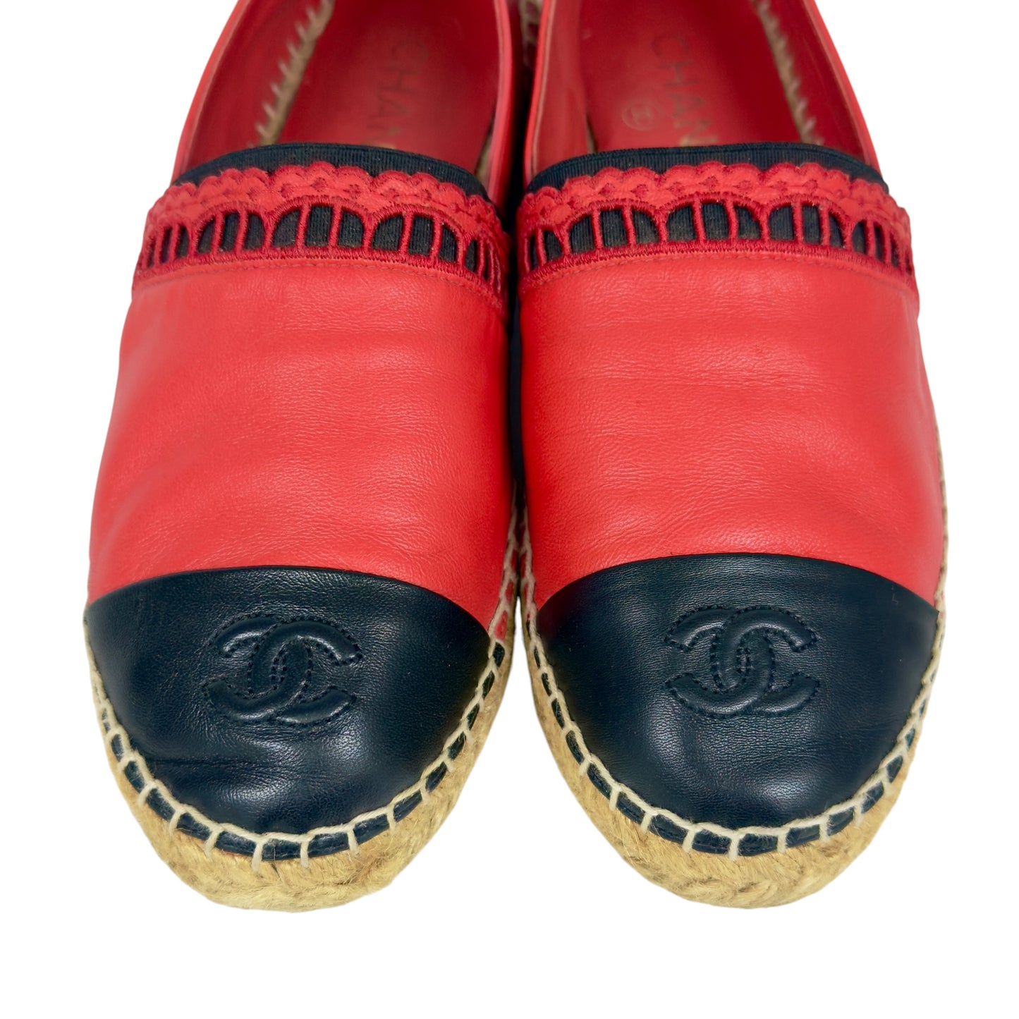 CHANEL CC 草編鞋