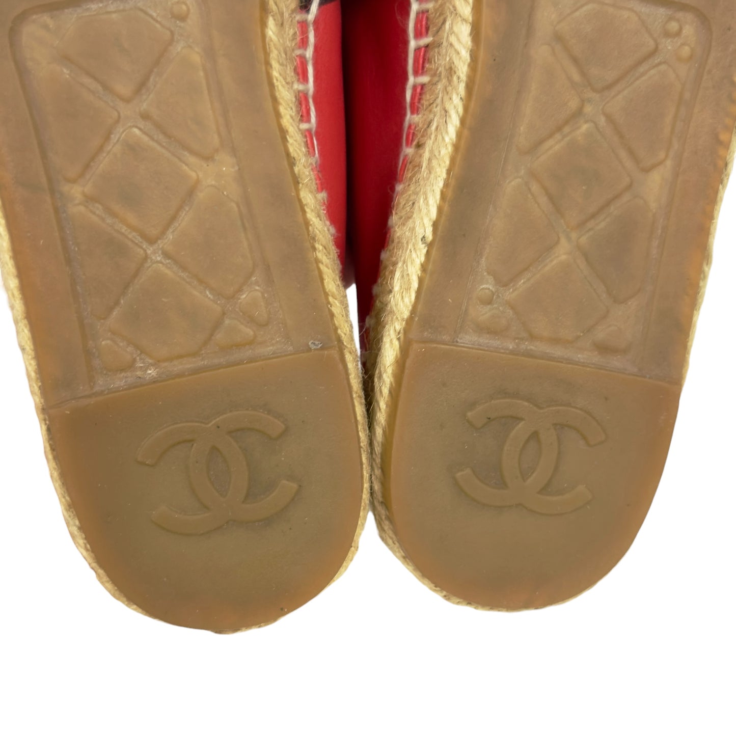 CHANEL CC 草編鞋