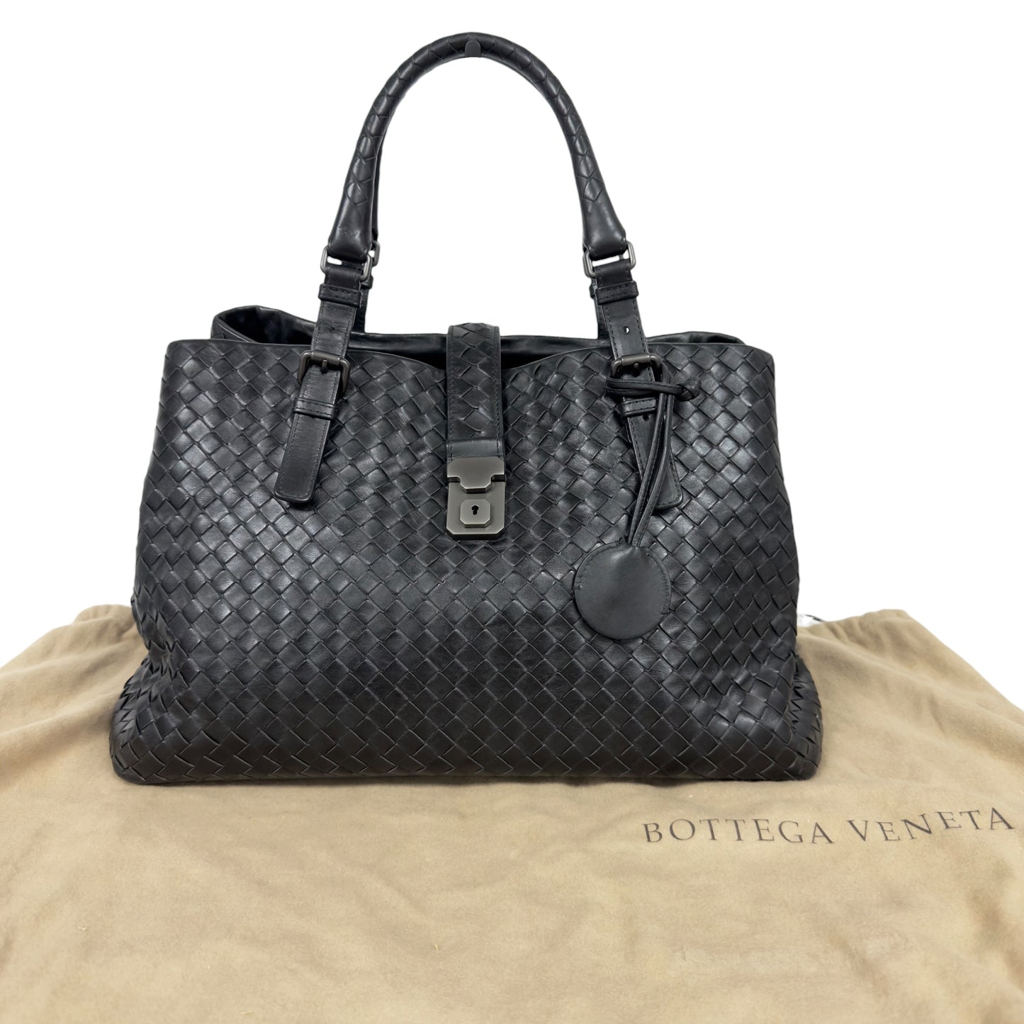 BOTTEGA VENETA Roma 織皮 肩背包