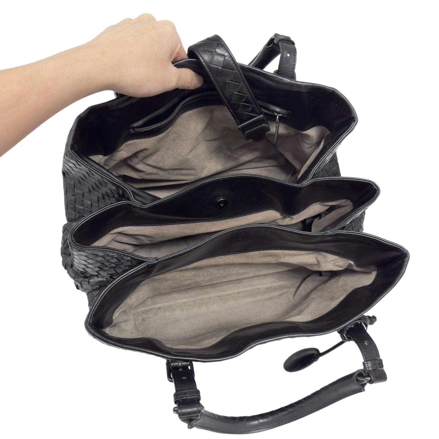 BOTTEGA VENETA Roma 織皮 肩背包