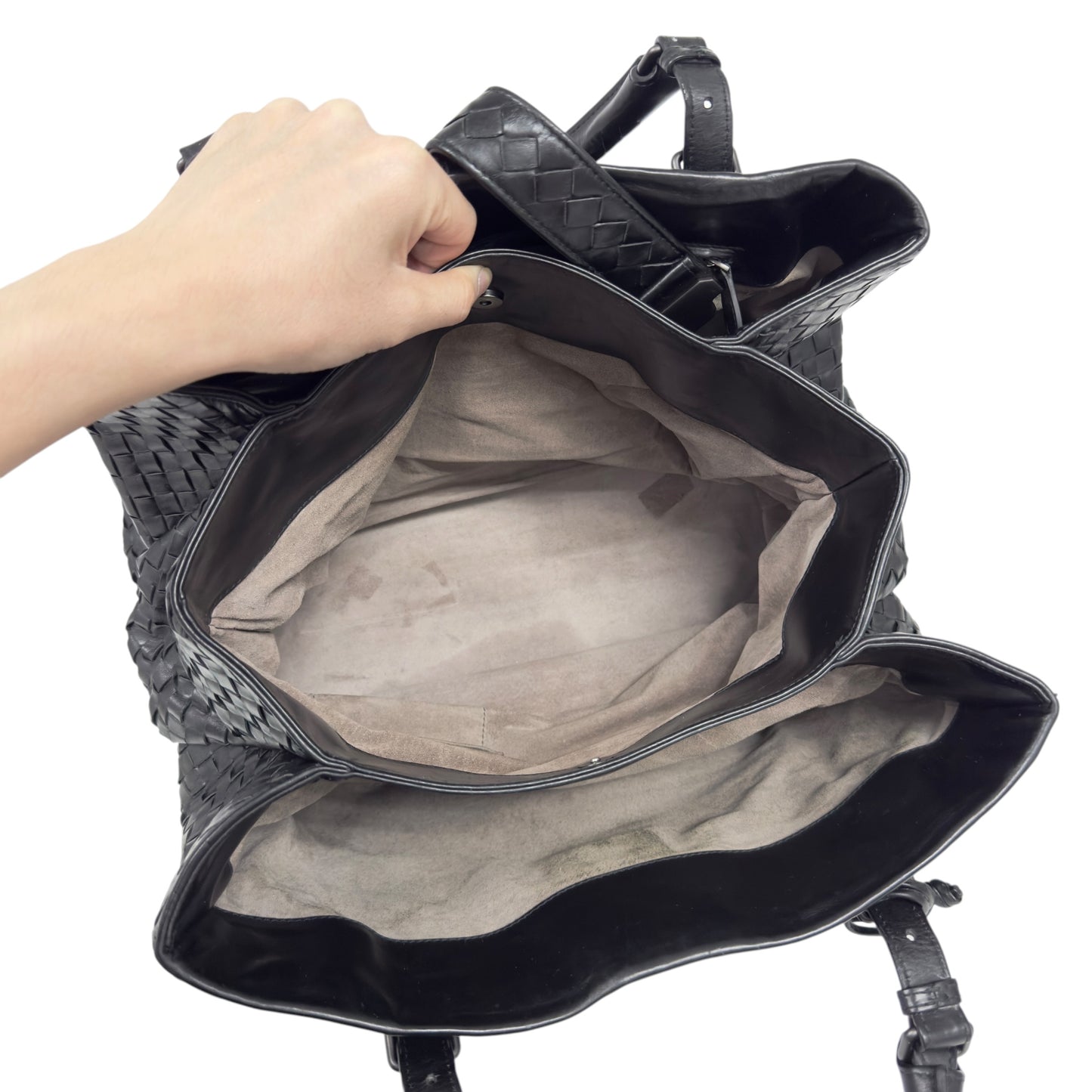 BOTTEGA VENETA Roma 織皮 肩背包