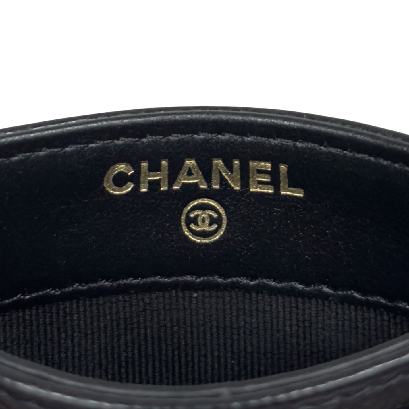 CHANEL CC 水鑽 荔枝皮 卡包