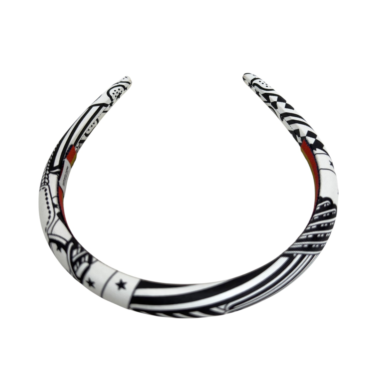 HERMES "Sangles en Zigzag Bandana" Elsa 髮篐