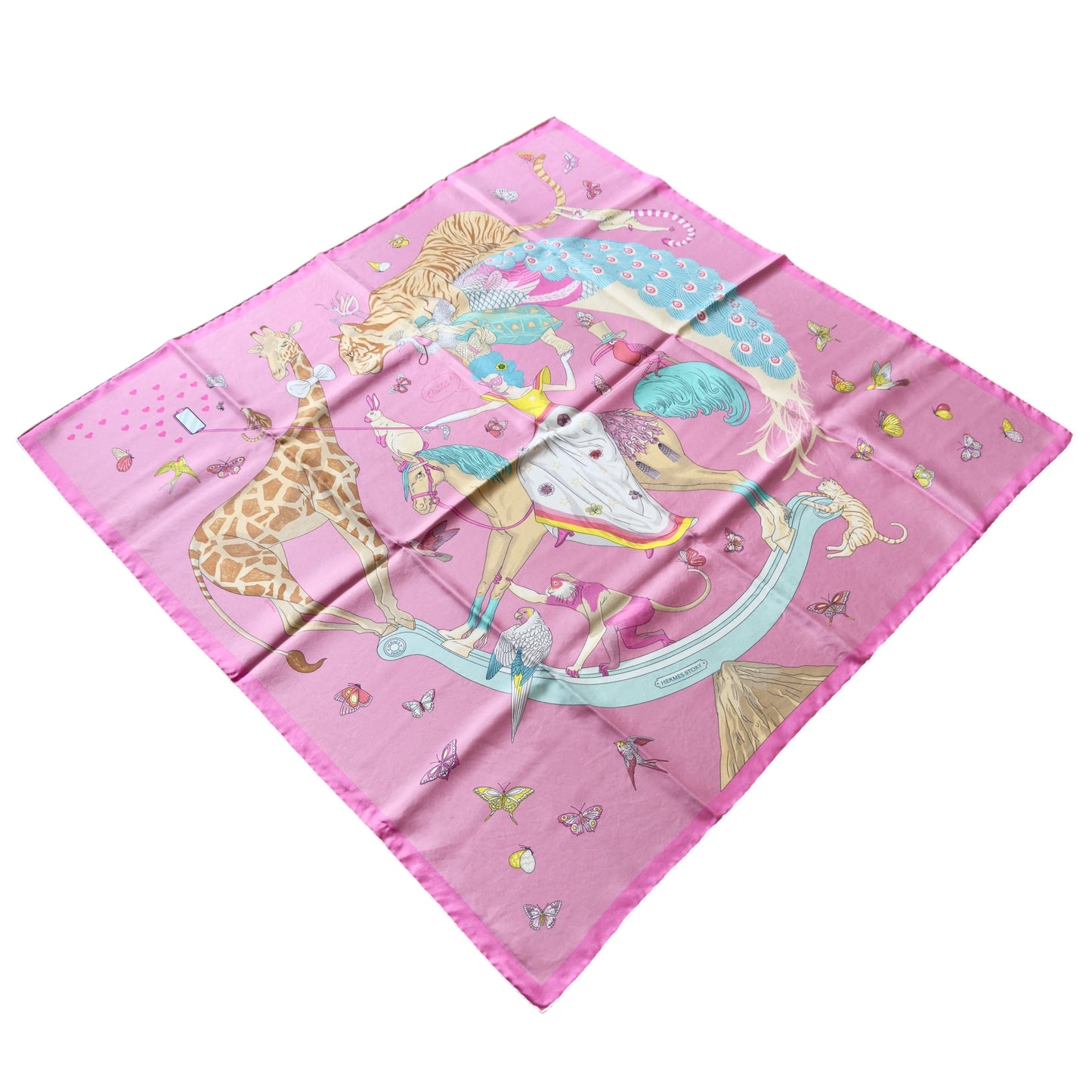 HERMES Hermes Story scarf 90 絲巾