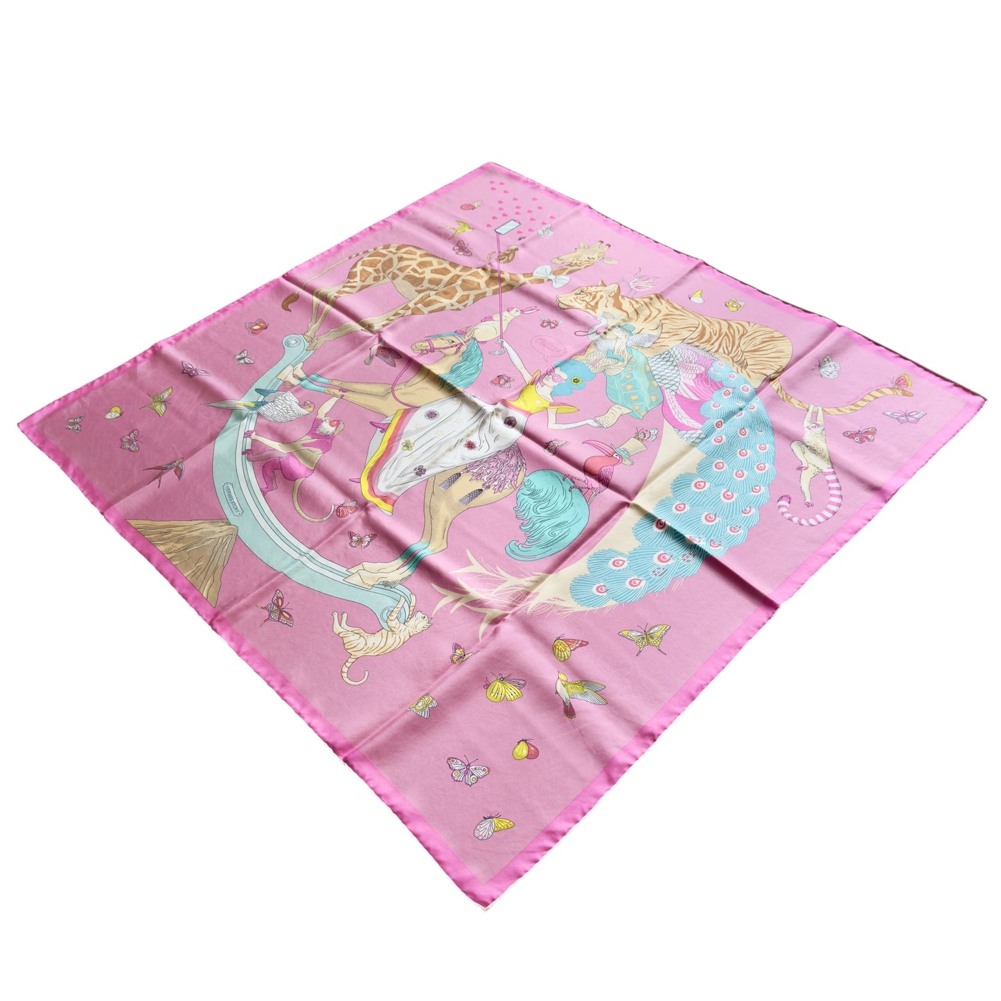 HERMES Hermes Story scarf 90 絲巾