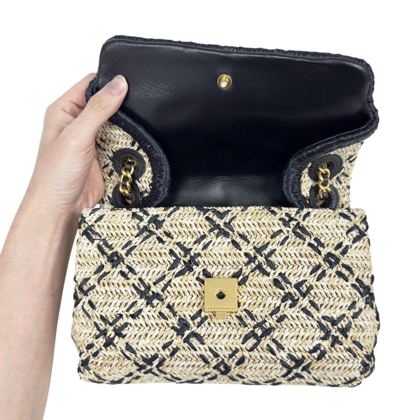TORY BURCH 草編 鏈條包