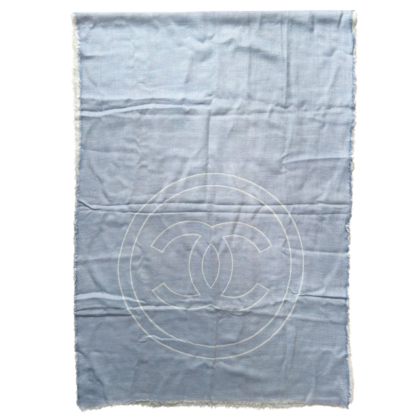 CHANEL CC 純羊絨 圍巾