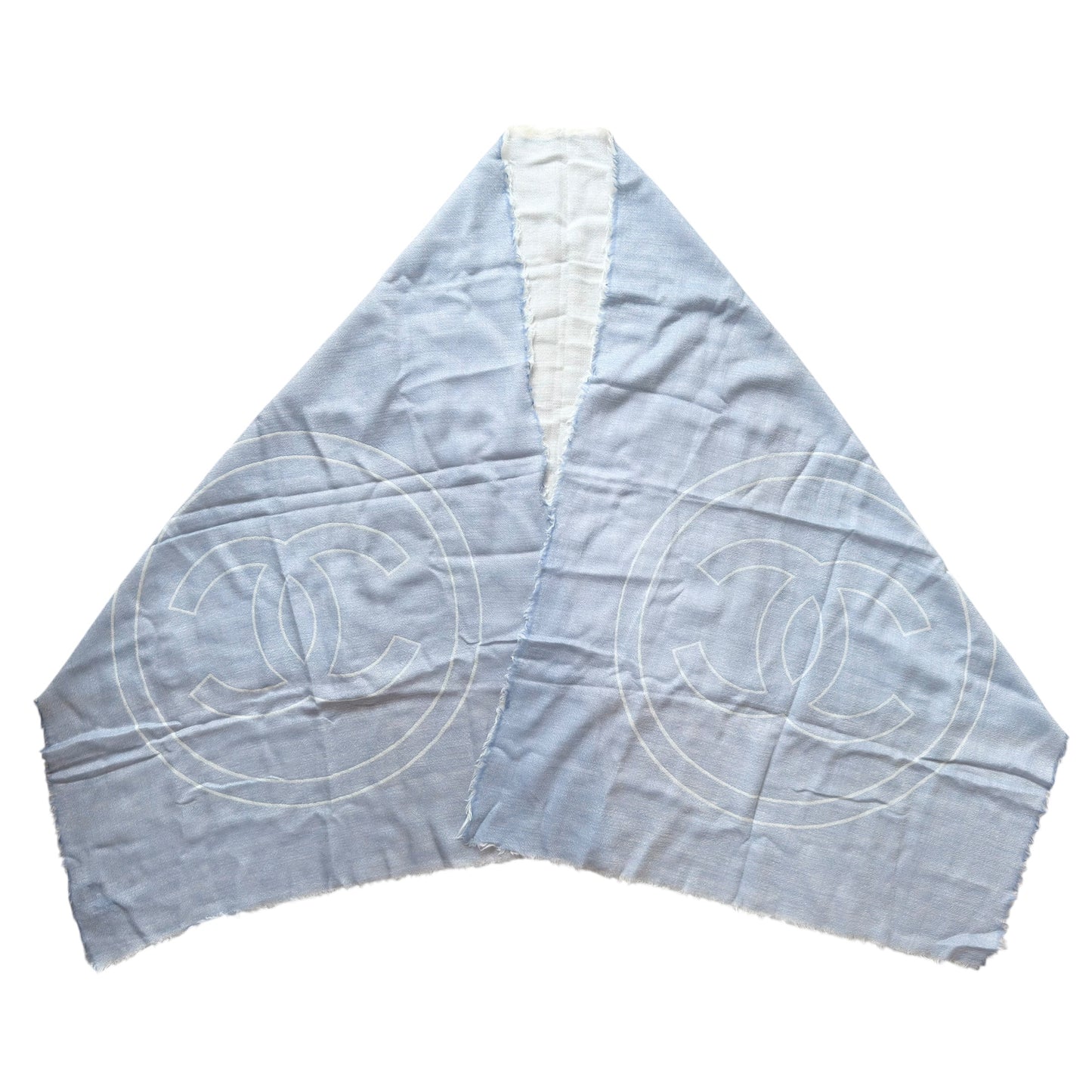 CHANEL CC 純羊絨 圍巾