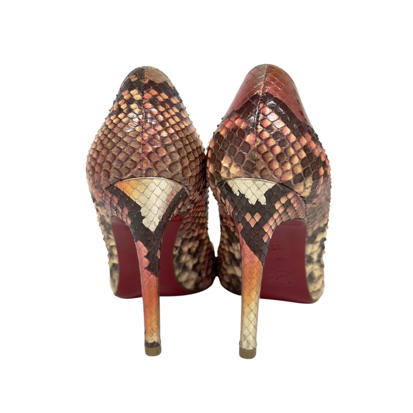 CHRISTIAN LOUBOUTIN Kate 蛇皮 高踭鞋 100MM