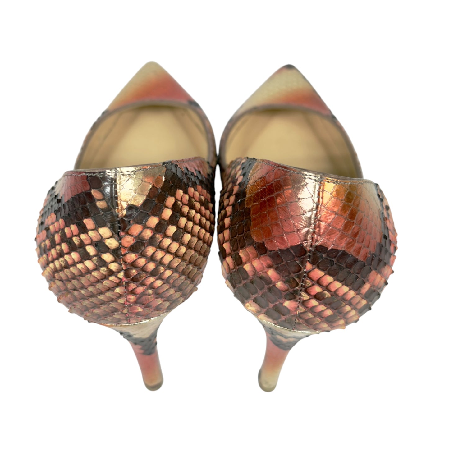 CHRISTIAN LOUBOUTIN Kate 蛇皮 高踭鞋 100MM