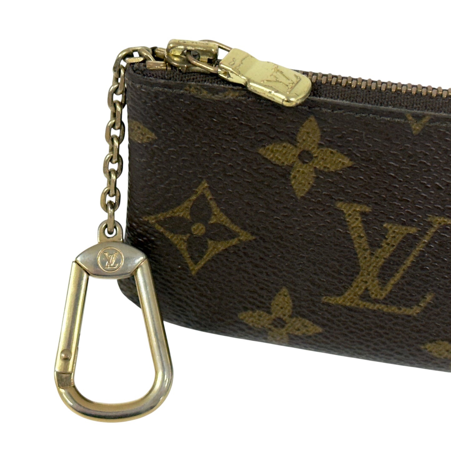 LOUIS VUITTON 老花 拉鏈鑰匙扣卡包