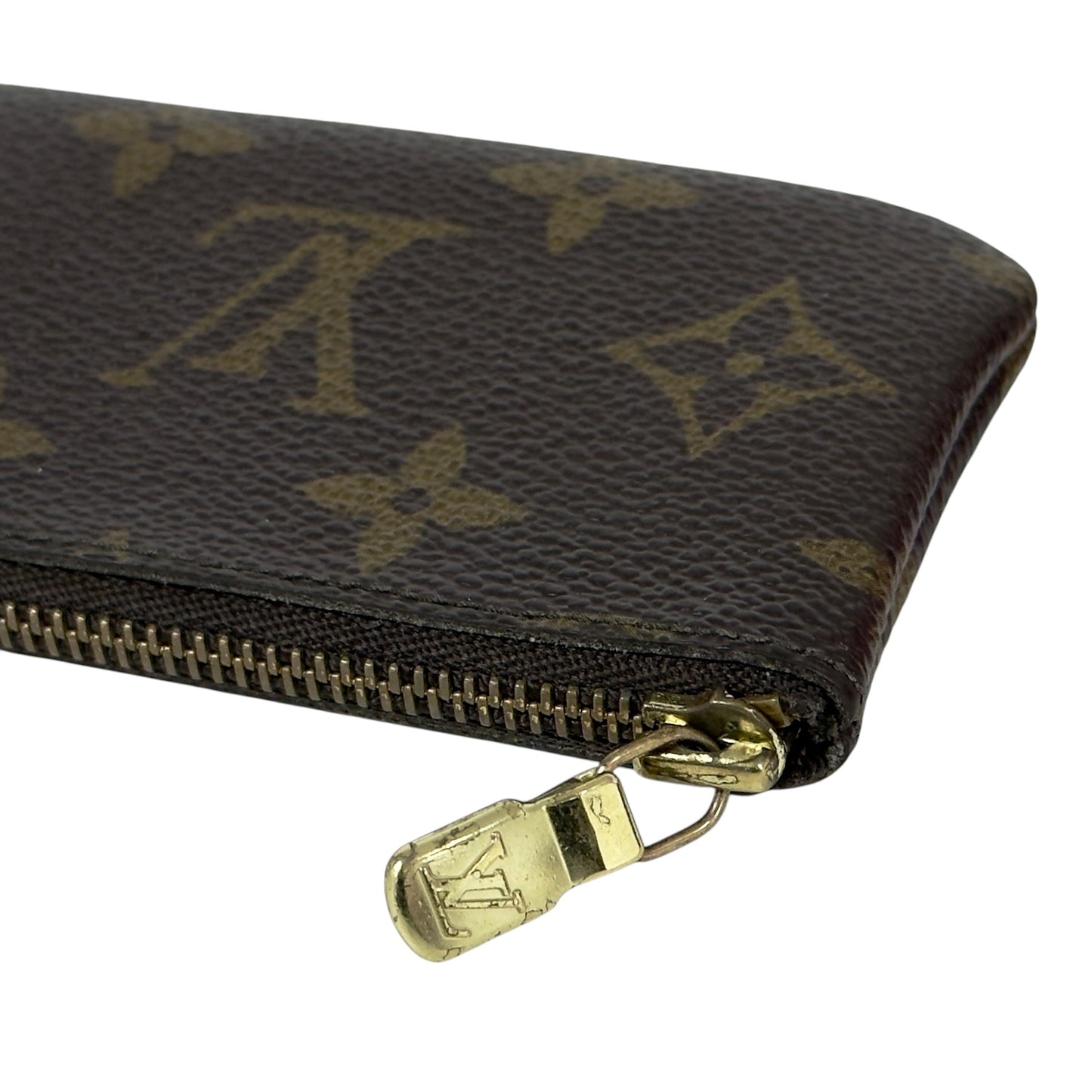 LOUIS VUITTON 老花 拉鏈鑰匙扣卡包