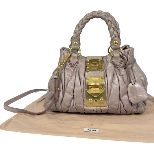 MIU MIU Matelassé 皺摺 2用包