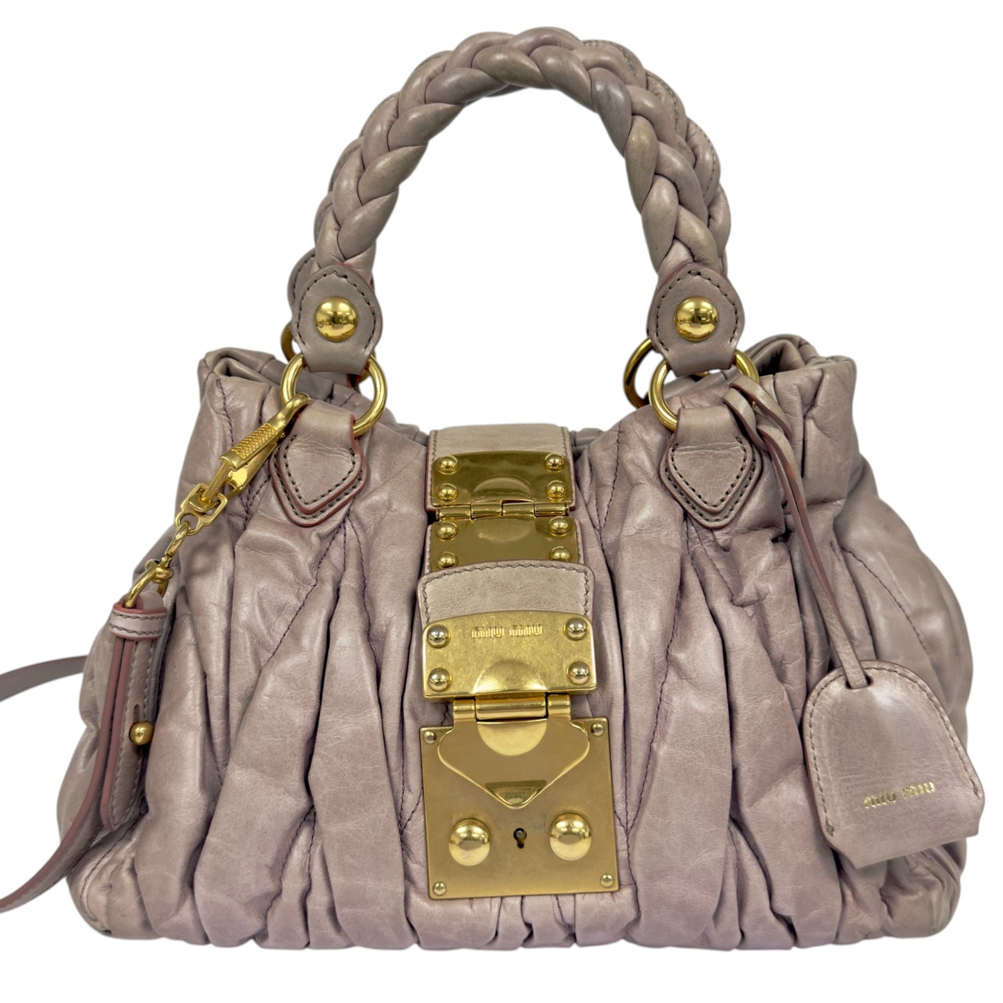 MIU MIU Matelassé 皺摺 2用包