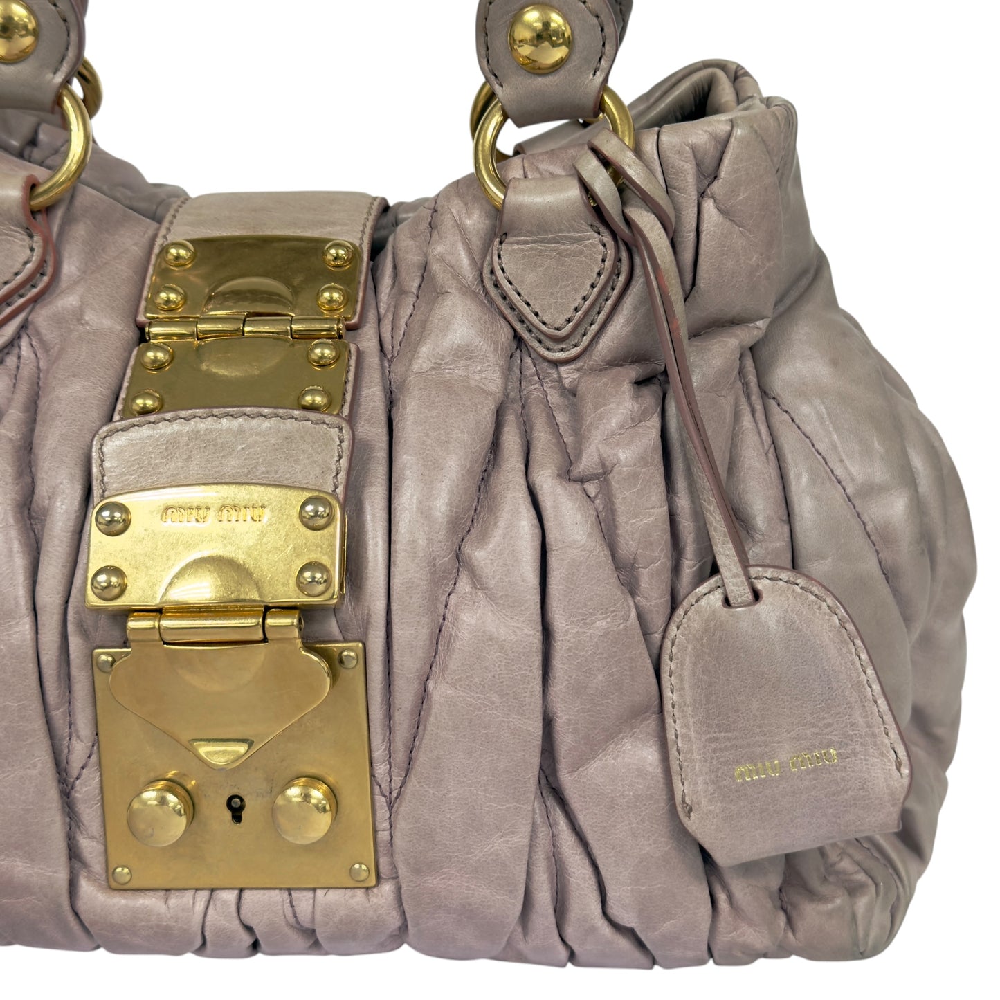MIU MIU Matelassé 皺摺 2用包