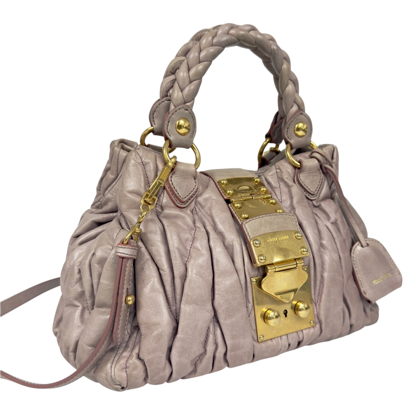 MIU MIU Matelassé 皺摺 2用包