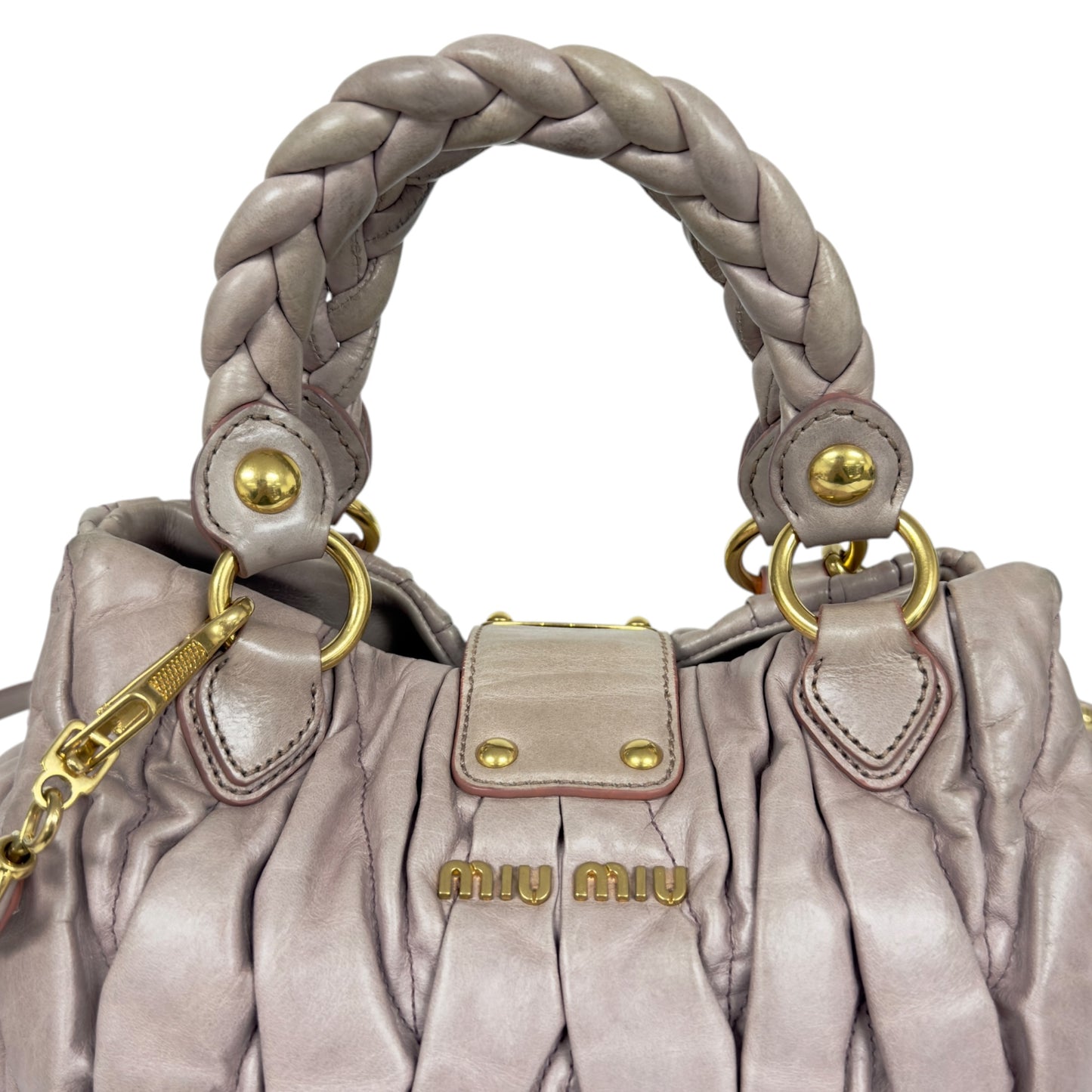 MIU MIU Matelassé 皺摺 2用包