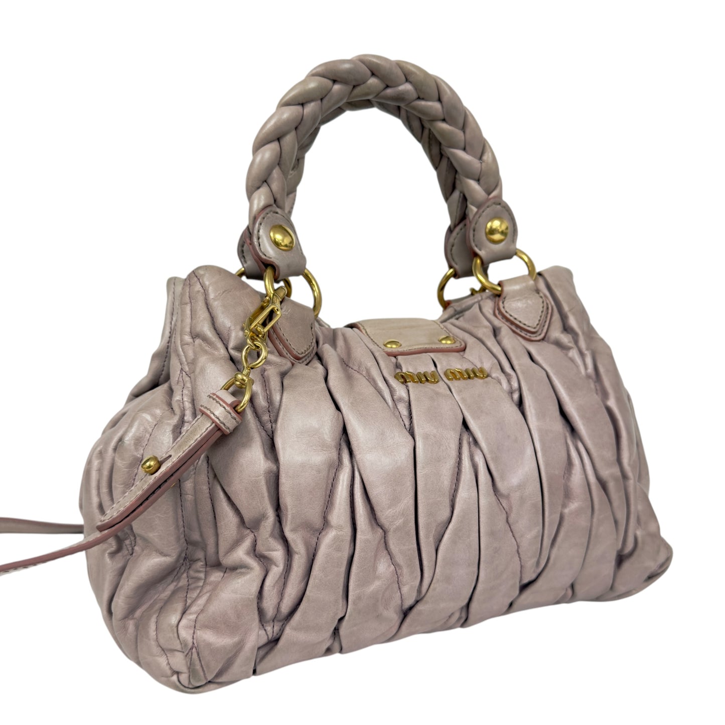 MIU MIU Matelassé 皺摺 2用包