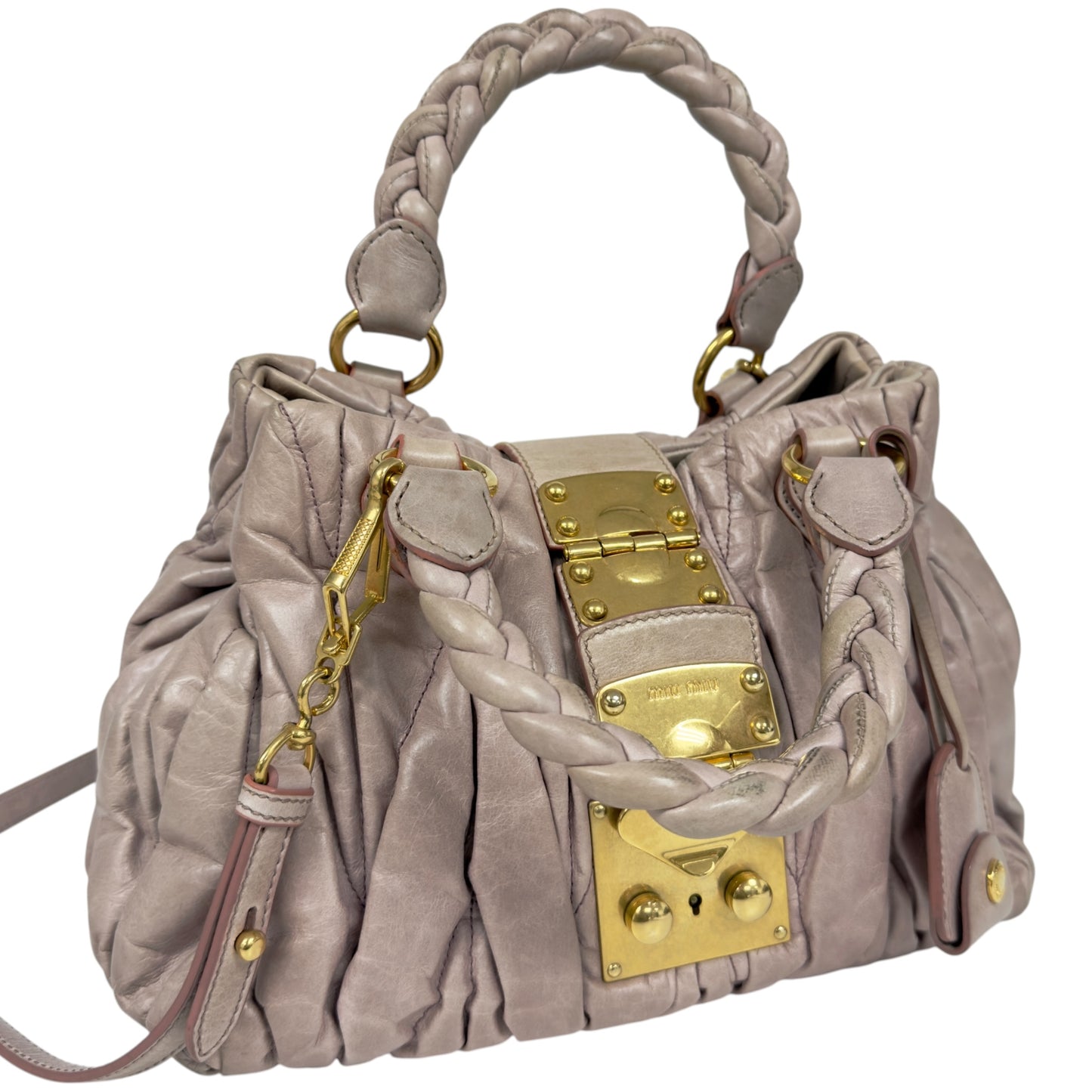 MIU MIU Matelassé 皺摺 2用包