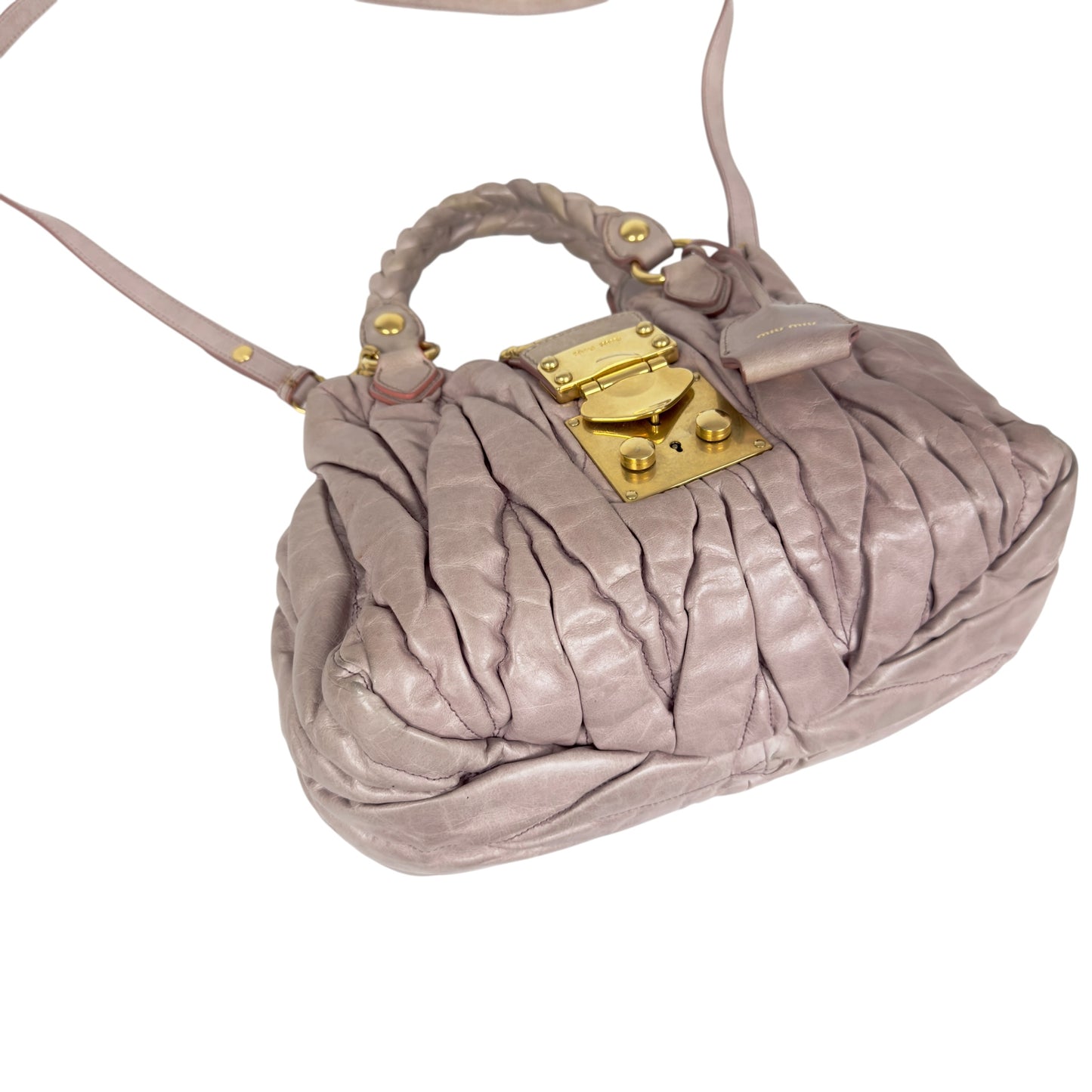 MIU MIU Matelassé 皺摺 2用包