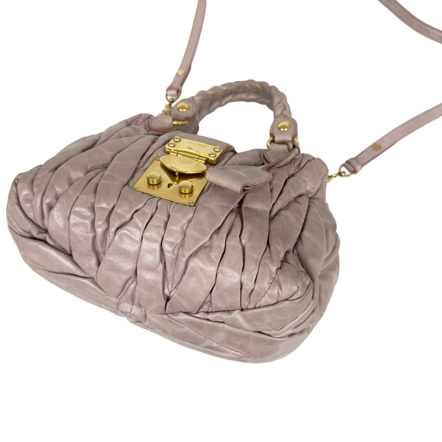 MIU MIU Matelassé 皺摺 2用包