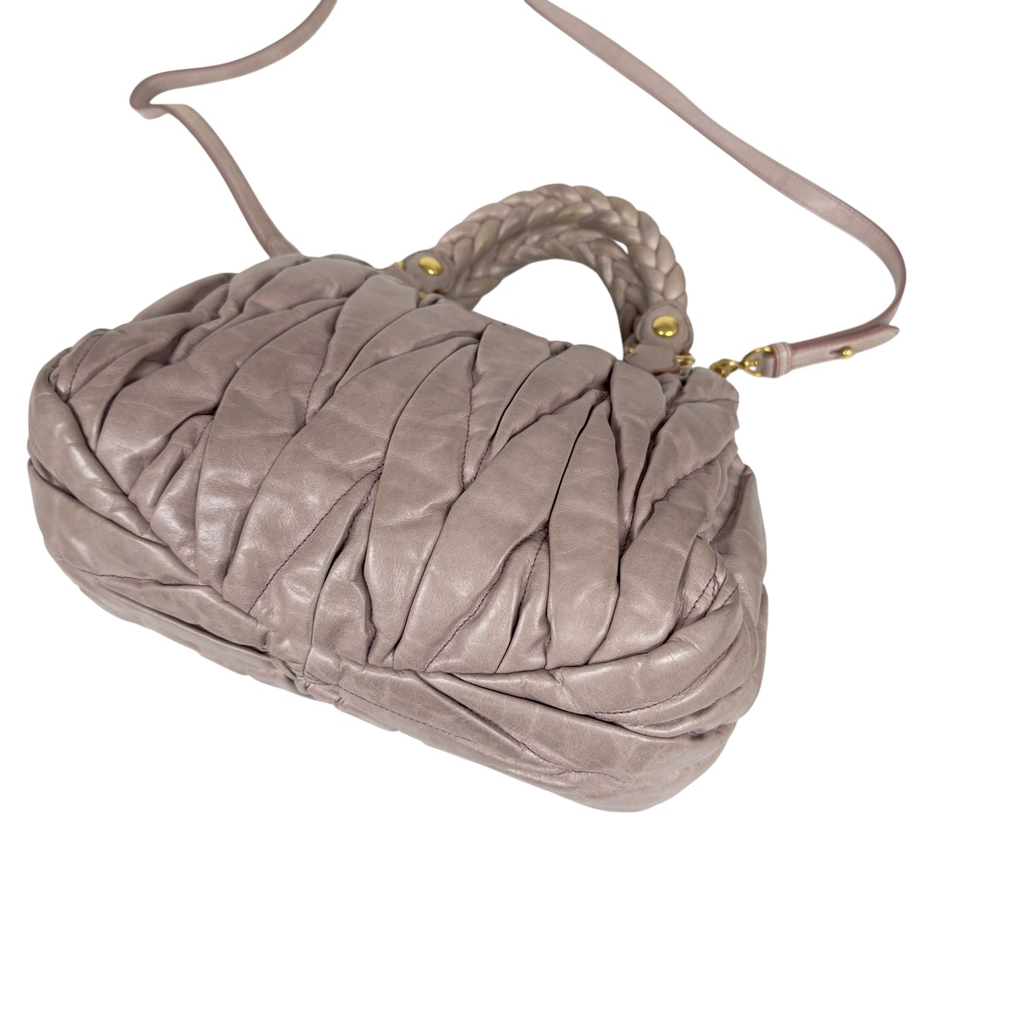 MIU MIU Matelassé 皺摺 2用包