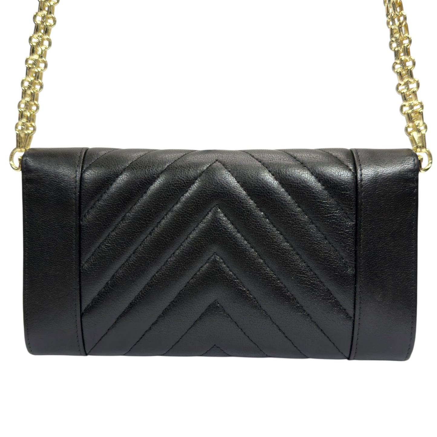 CHANEL *自加鏈＞送無品牌扣＋無品牌鏈帶* CC 長銀包 WOC