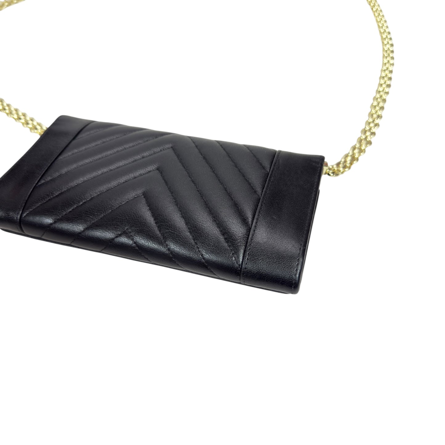 CHANEL *自加鏈＞送無品牌扣＋無品牌鏈帶* CC 長銀包 WOC