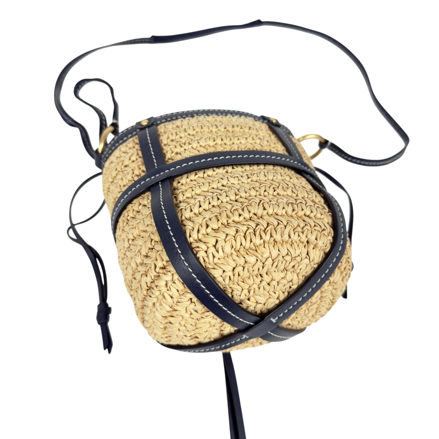 TORY BURCH 草編 斜揹袋