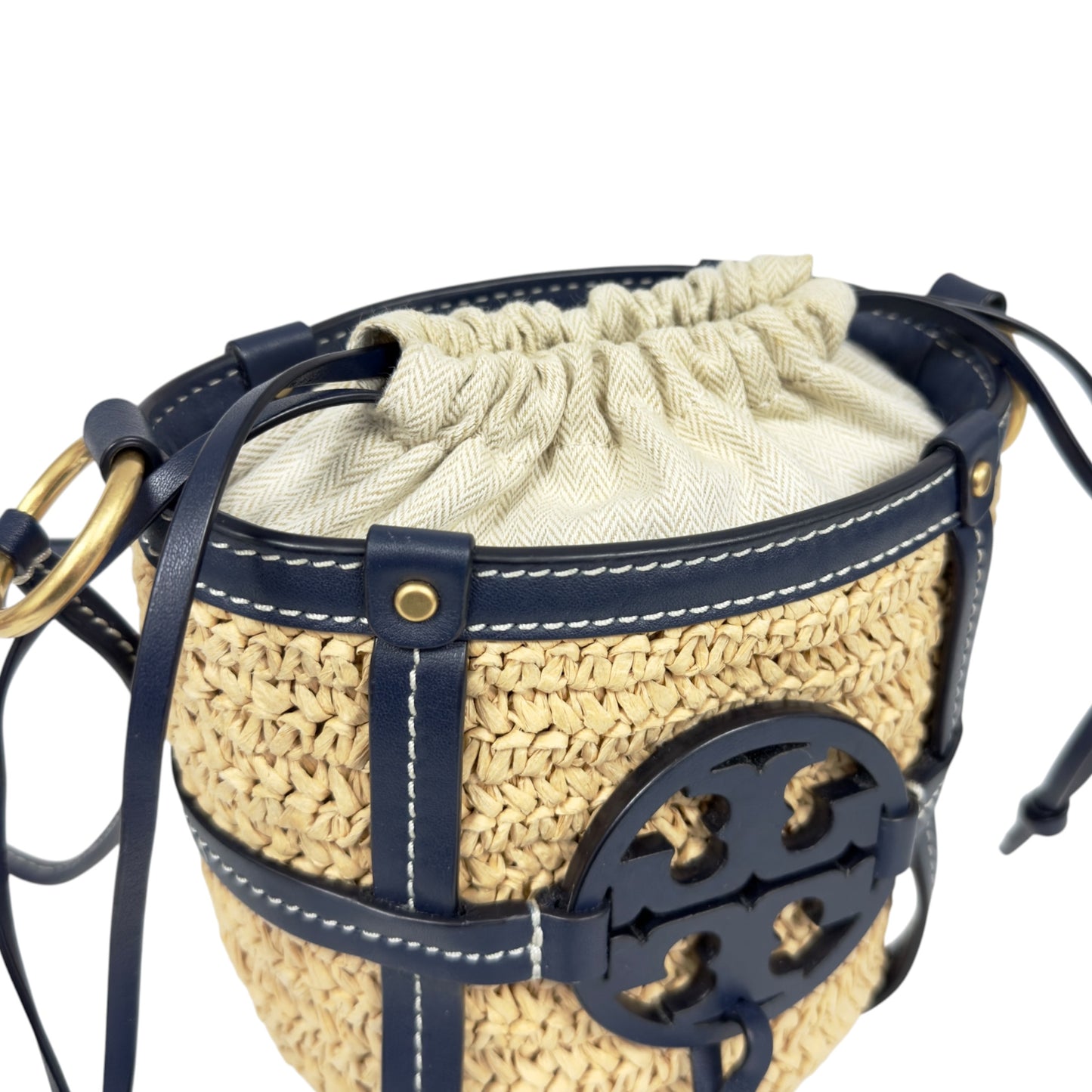 TORY BURCH 草編 斜揹袋