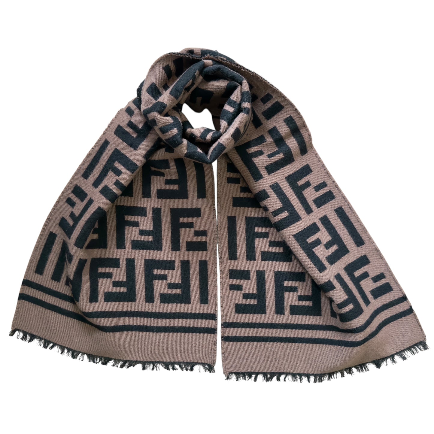 FENDI FF 雙面 頸巾