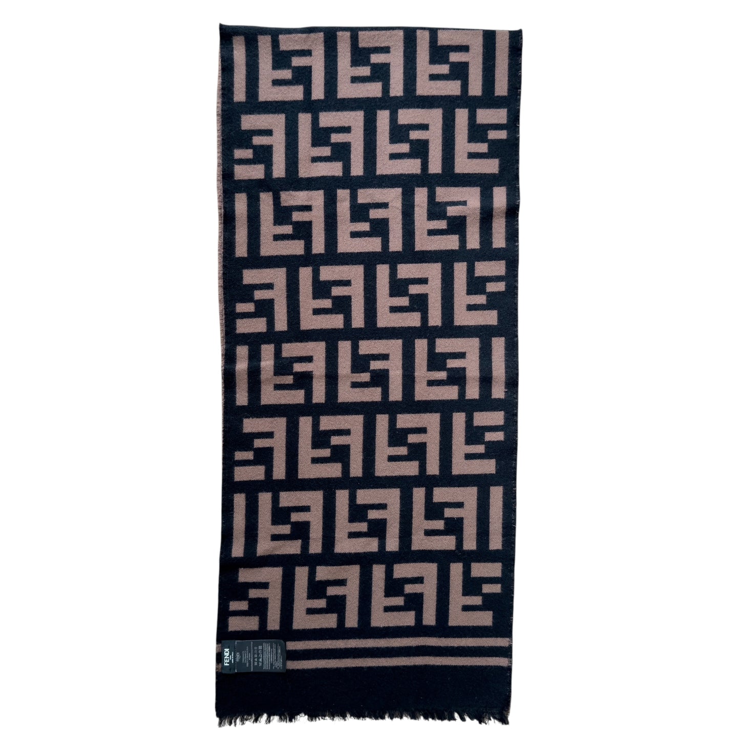 FENDI FF 雙面 頸巾