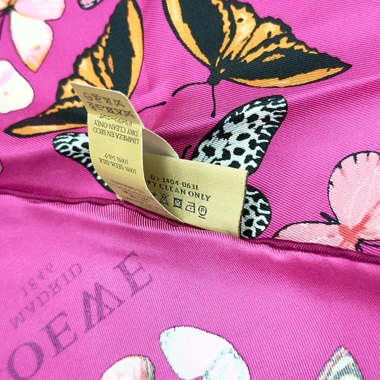 LOEWE 蝴蝶 絲巾