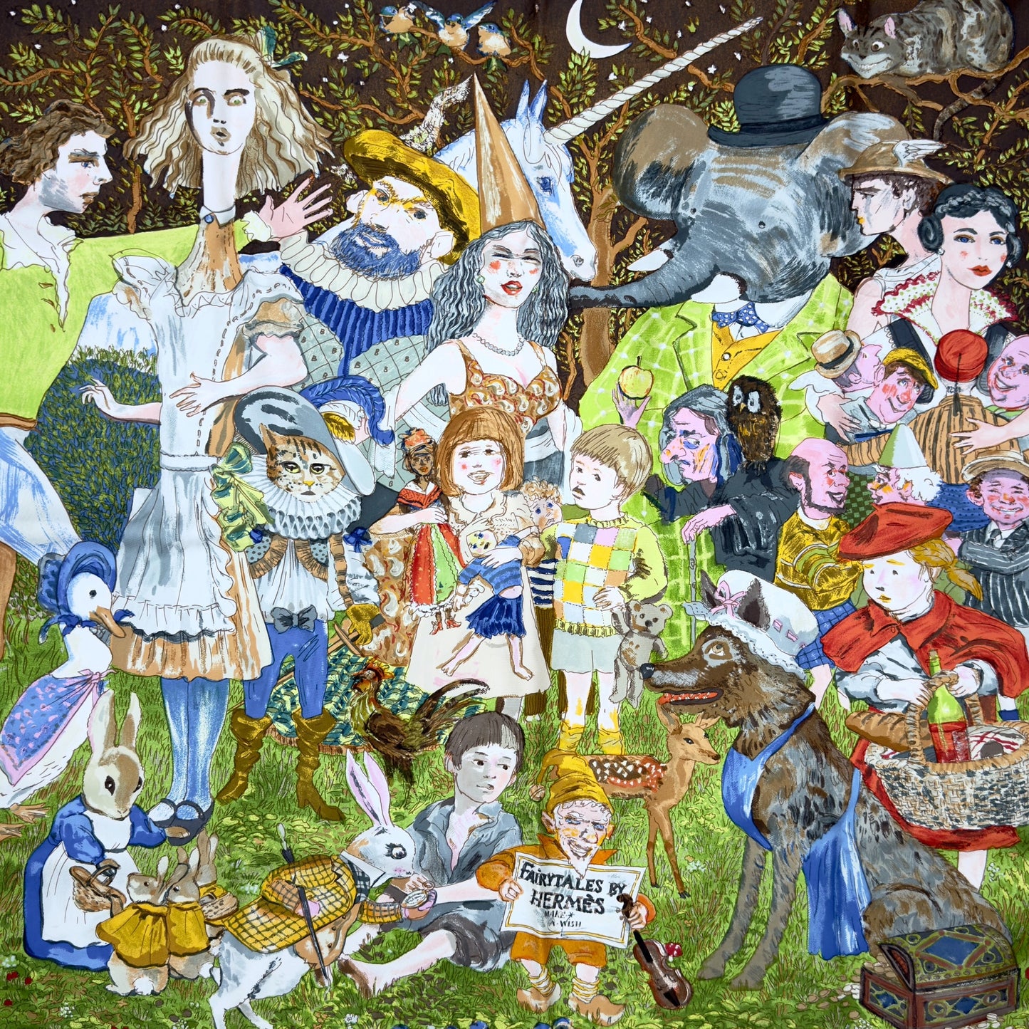 HERMES Fairytales by Hermès scarf 90 童話故事 絲巾