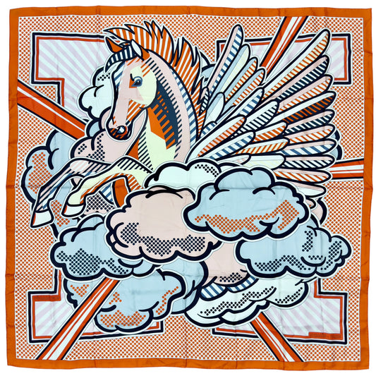 HERMES Pégase pop 140 波普飛馬 絲巾