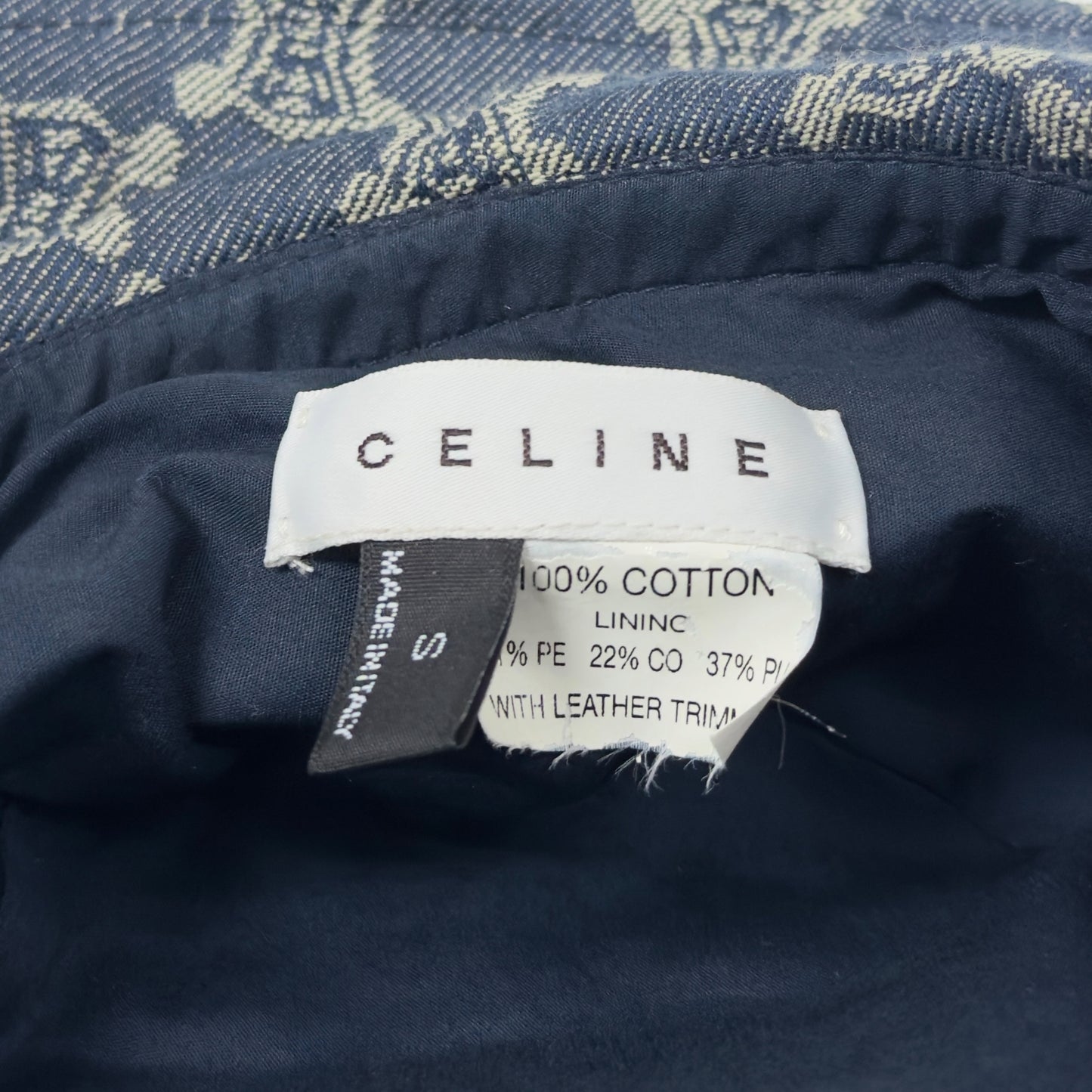 CELINE 凱旋門 牛仔 漁夫帽